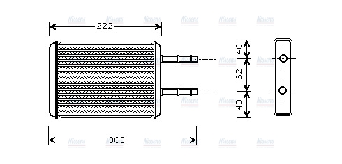 AVA Cabin Heater Core FD6353