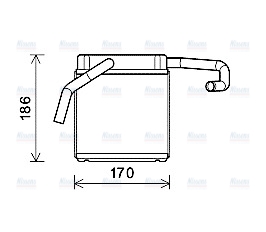 AVA Cabin Heater Core FD6607
