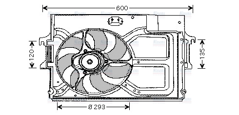 AVA Radiator Cooling Fan FD7519
