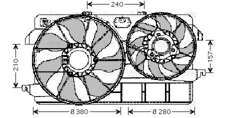 AVA Radiator Cooling Fan FD7535