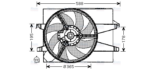 AVA Radiator Cooling Fan FD7542