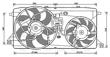 AVA Radiator Cooling Fan FD7543