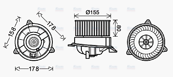 AVA Cabin Fan Blower Motor FD8495