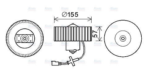 AVA Cabin Fan Blower Motor FD8568