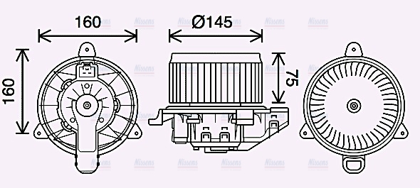 AVA Cabin Fan Blower Motor FD8626