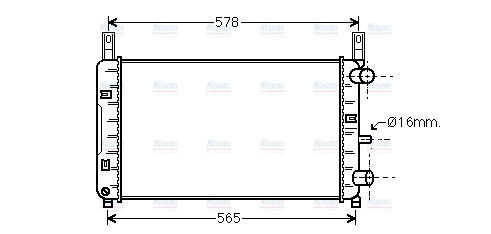 AVA Coolant Radiator FDA2117