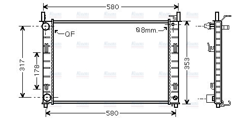 AVA Coolant Radiator FDA2326