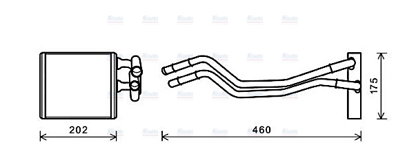 AVA Cabin Heater Core FDA6455