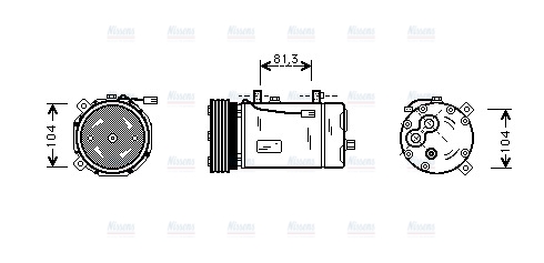 AVA Aircon Compressor FDAK267