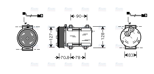 AVA Aircon Compressor FDAK281