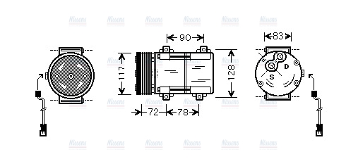 AVA Aircon Compressor FDAK285
