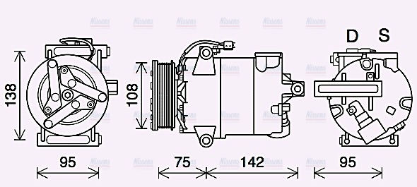 AVA Aircon Compressor FDAK635