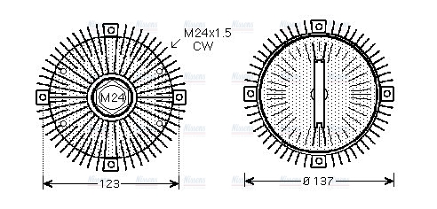 AVA Cooling Fan Clutch FDC445