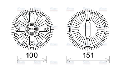 AVA Cooling Fan Clutch FDC448