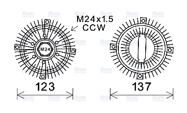 AVA Cooling Fan Clutch FDC449