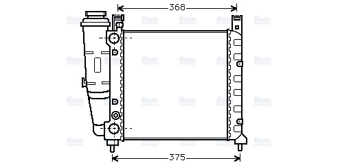 AVA Coolant Radiator FT2038
