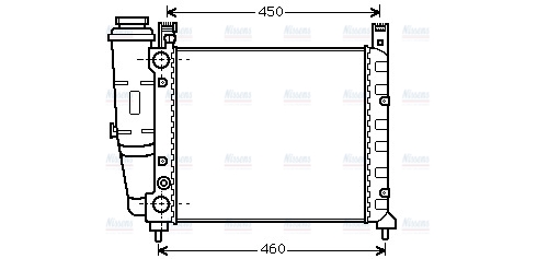 AVA Coolant Radiator FT2039