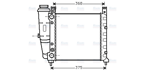 AVA Coolant Radiator FT2057