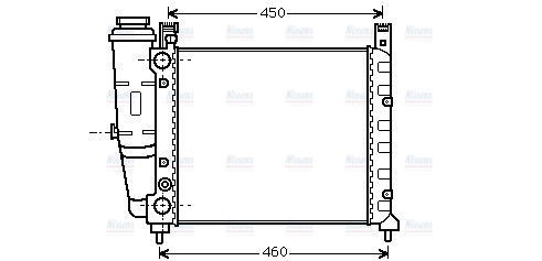 AVA Coolant Radiator FT2059