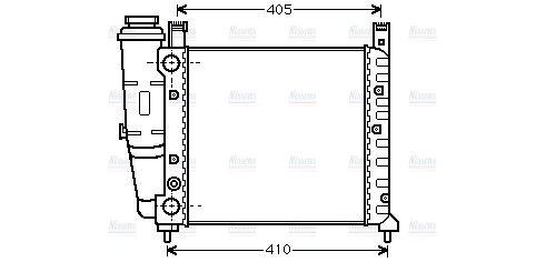 AVA Coolant Radiator FT2076