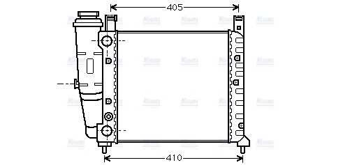 AVA Coolant Radiator FT2077