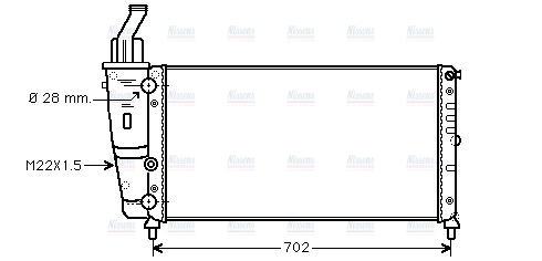AVA Coolant Radiator FT2200