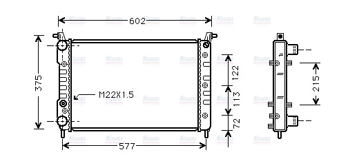 AVA Coolant Radiator FT2225
