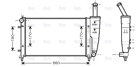AVA Coolant Radiator FT2290