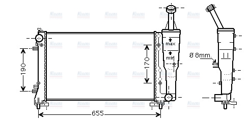 AVA Coolant Radiator FT2308