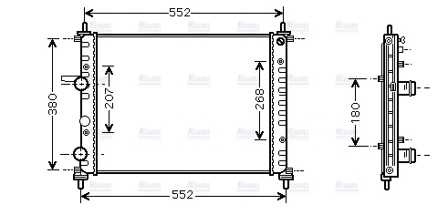 AVA Coolant Radiator FT2317