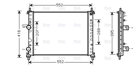AVA Coolant Radiator FT2326