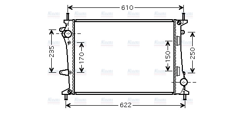 AVA Coolant Radiator FT2329