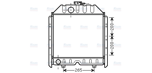AVA Coolant Radiator FT2341