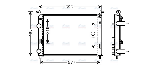 AVA Coolant Radiator FT2370