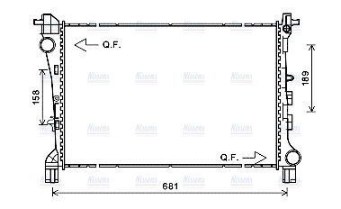 AVA Coolant Radiator FT2420