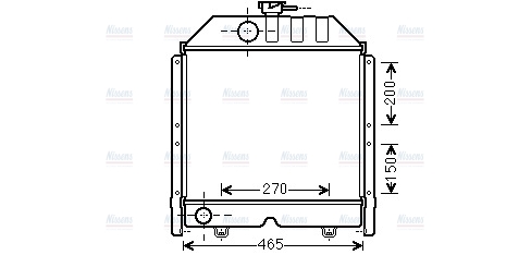 AVA Coolant Radiator FT2424
