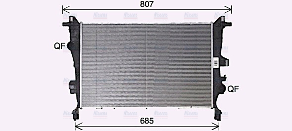 AVA Coolant Radiator FT2466