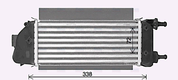 AVA Charge Air Intercooler FT4467