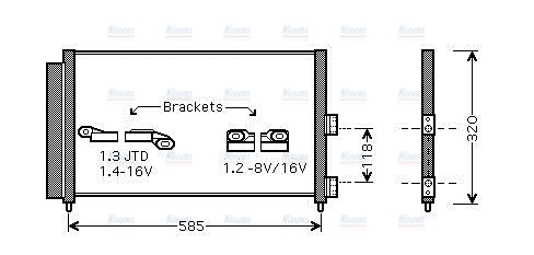 AVA Aircon Condenser FT5289D