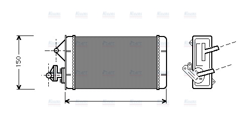 AVA Cabin Heater Core FT6087