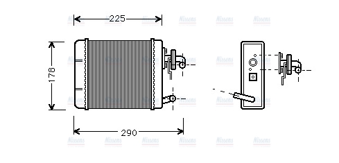 AVA Cabin Heater Core FT6102
