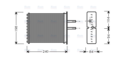 AVA Cabin Heater Core FT6193