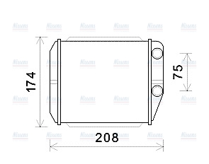 AVA Cabin Heater Core FT6416