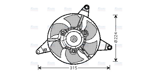 AVA Radiator Cooling Fan FT7283