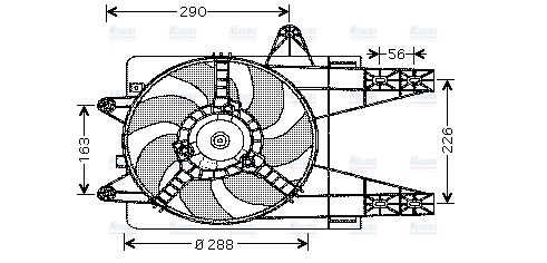 AVA Radiator Cooling Fan FT7284