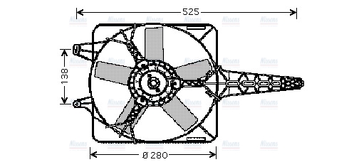 AVA Radiator Cooling Fan FT7501