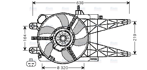 AVA Radiator Cooling Fan FT7507
