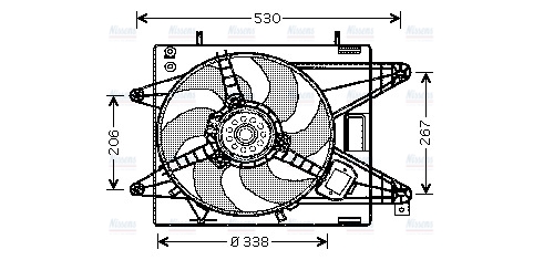 AVA Radiator Cooling Fan FT7510