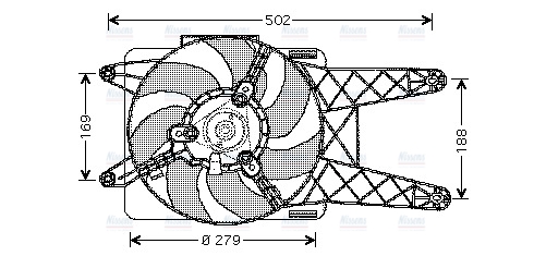 AVA Radiator Cooling Fan FT7512