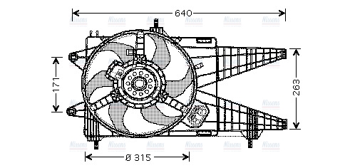 AVA Radiator Cooling Fan FT7517
